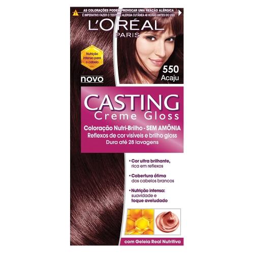 Tintura Creme L'Oréal Casting Gloss - Nº 550 Acaju - Loreal