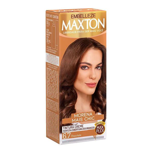 Tintura Creme Maxton Morena Mais Chic Chocolate 6.7 Kit