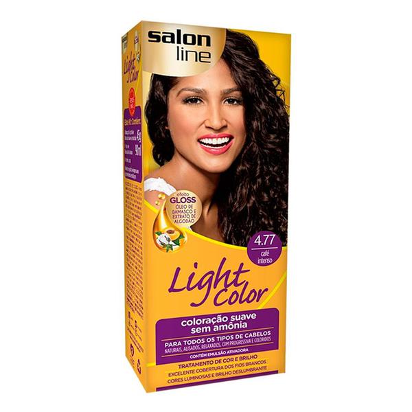 Tintura Creme Salon Line Light Color Café Intenso 4.77