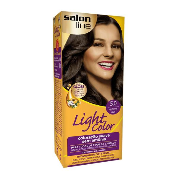 Tintura Creme Salon Line Light Color Castanho Claro 5.0