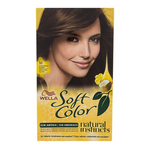 Tintura Creme Soft Color Wella Castanho Claro 50 Kit