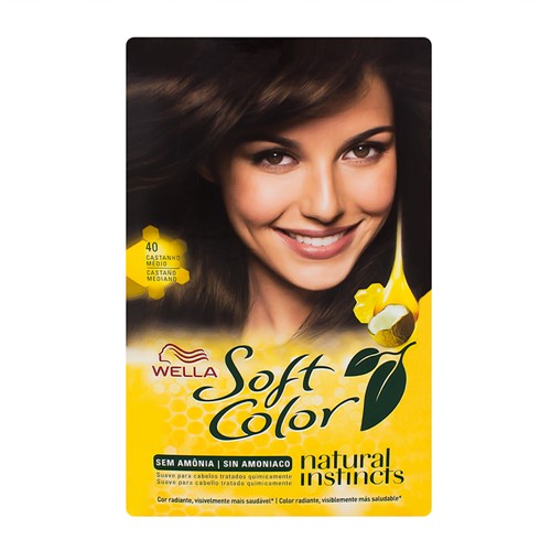 Tintura Creme Soft Color Wella Castanho Médio 40 Kit