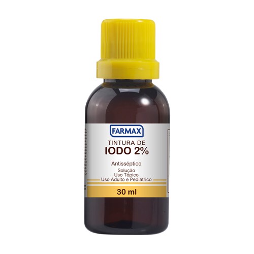 Tintura de Iodo 2% Farmax com 30ml
