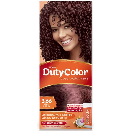 Tintura Duty Color 3.66 Acaju Púrpura