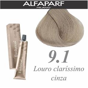 Tintura Evolution Of The Color Alfaparf Cinza 9.1 - Louro Claríssimo Cinza 60ml