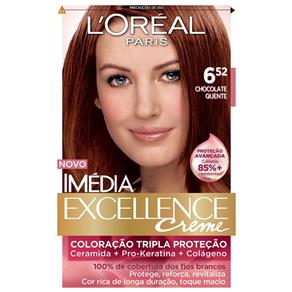 Tintura Imédia Excellence L`Oréal Creme 6.52 Chocolate Quente