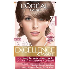 Tintura Imédia Excellence L`Oréal Creme 7.11 Louro Natural