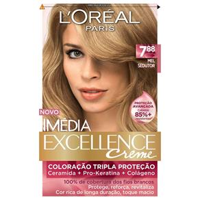 Tintura Imédia Excellence L`Oréal Creme 7.88 Mel Sedutor