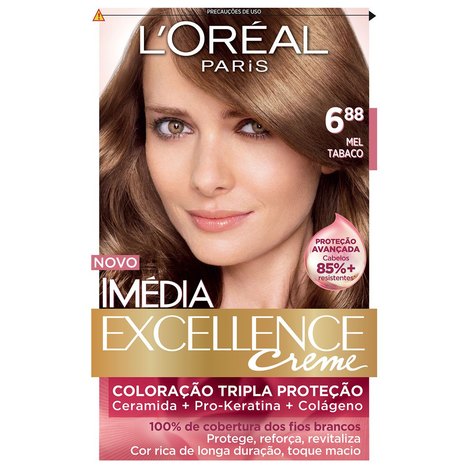 Tintura Imédia Excellence L'oréal Creme 6.88 Mel Tabaco