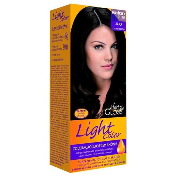 Tintura Light Color Castanho Médio 4.0 - Salon Line