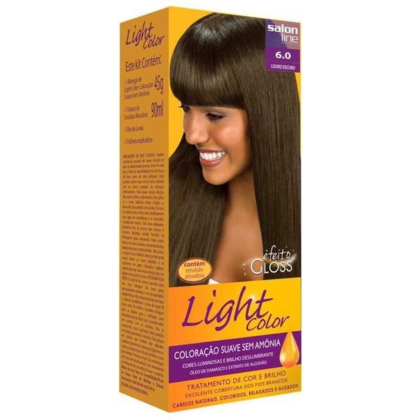 Tintura Light Color Louro Escuro 6.0 - Salon Line