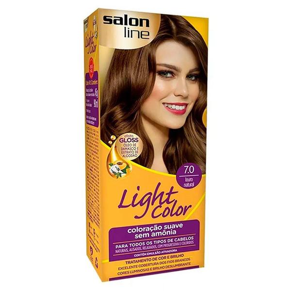 Tintura Light Color Louro Natural 7.0 - Salon Line