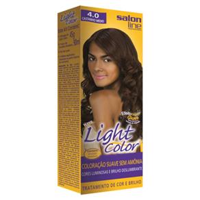 Tintura Light Color Salon Line - 4.0 Castanho Médio