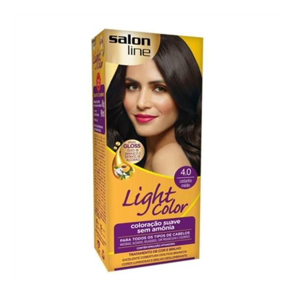 Tintura Light Color Salon Line 4.0 Castanho Médio