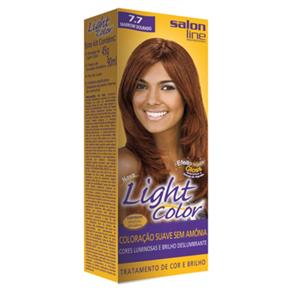 Tintura Light Color Salon Line - 7.7 Marrom Dourado