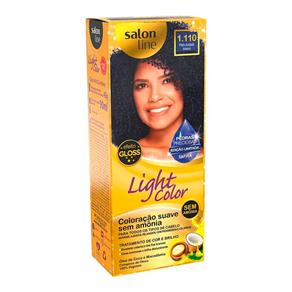 Tintura Light Color Salon Line Preto Safira 1.110 45g