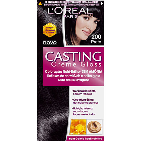 Tintura L'oréal Casting Gloss 200 Preto