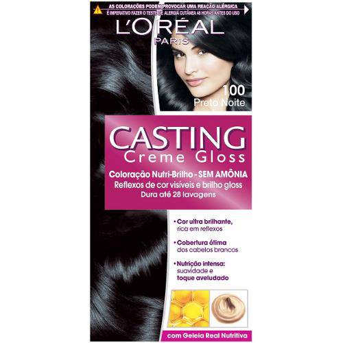 Tintura Loréal Casting Gloss 100 Preto Noite