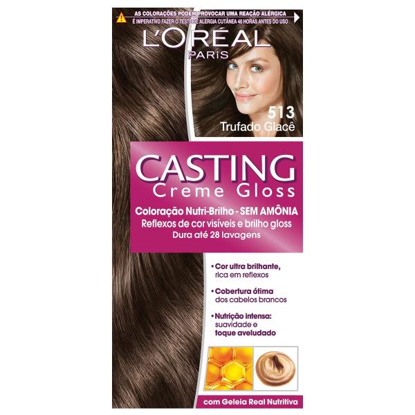 Tintura L'Oréal Casting Gloss 513 Trufado Glacê