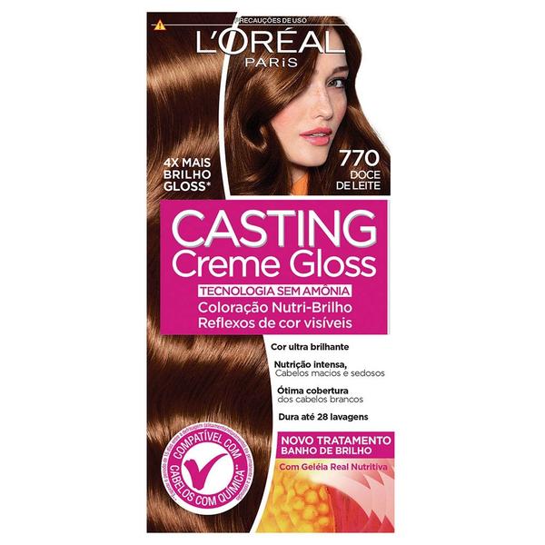 Tintura LOreal Casting Gloss Doce de Leite 770 - Casting Creme Gloss