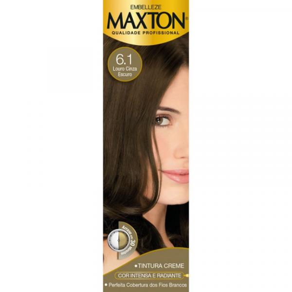 Tintura Maxton 6.1 Louro Cinza Escuro Kit