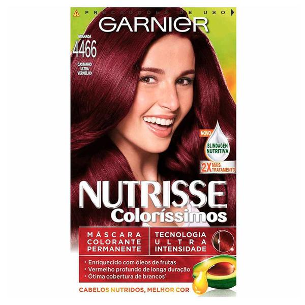 Tintura Nutrisse 4466 Cast Ultra Vermelho - Garnier