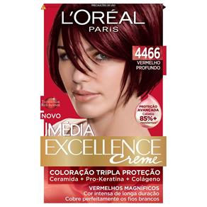 Tintura para Cabelo Imédia L`Oréal 4466 Vermelho Profundo