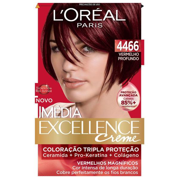 Tintura para Cabelo Imédia L'Oréal 4466 Vermelho Profundo