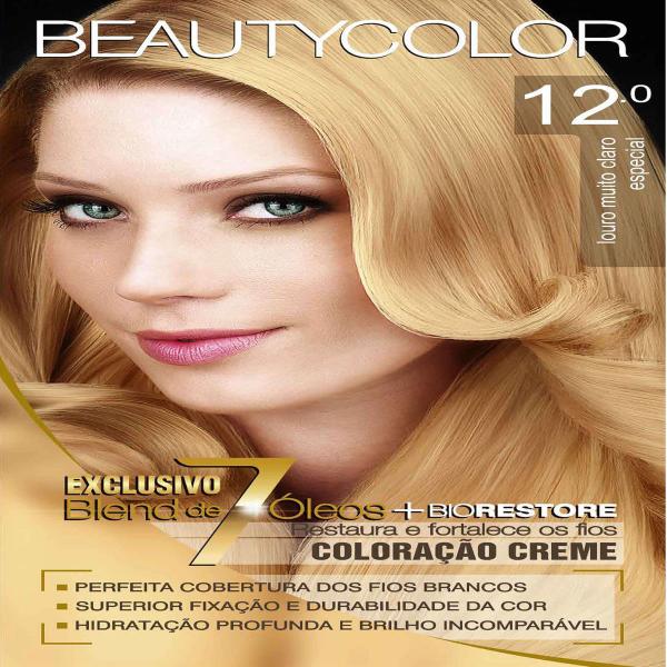 Tintura Permanente Beauty Color 12.0 Louro Muito Claro Especial - Sem Marca
