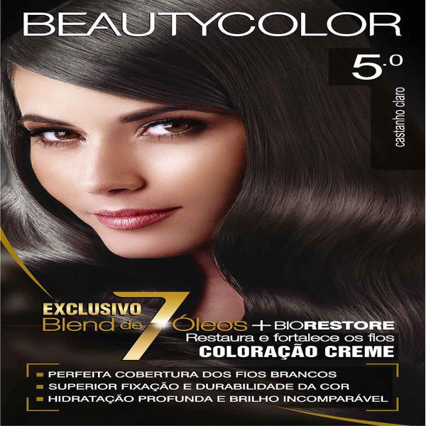 Tintura Permanente Beauty Color 5.0 Castanho Claro - Sem Marca
