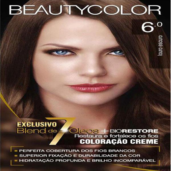 Tintura Permanente Beauty Color 6.0 Louro Escuro - Sem Marca