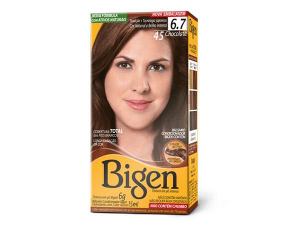 Tintura Permanente Bigen 4.5 Chocolate - Sem Marca