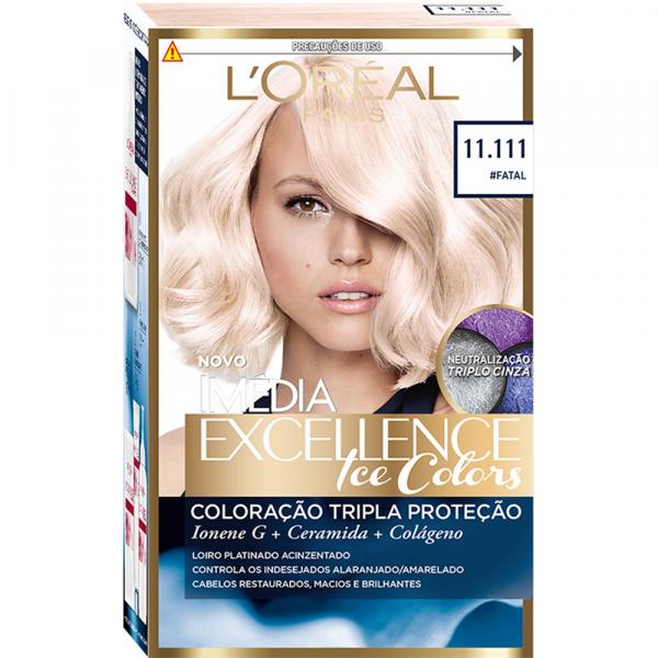 Tintura Permanente L Oréal Imédia Creme Kit Louro Fatal 11.111 - Imedia