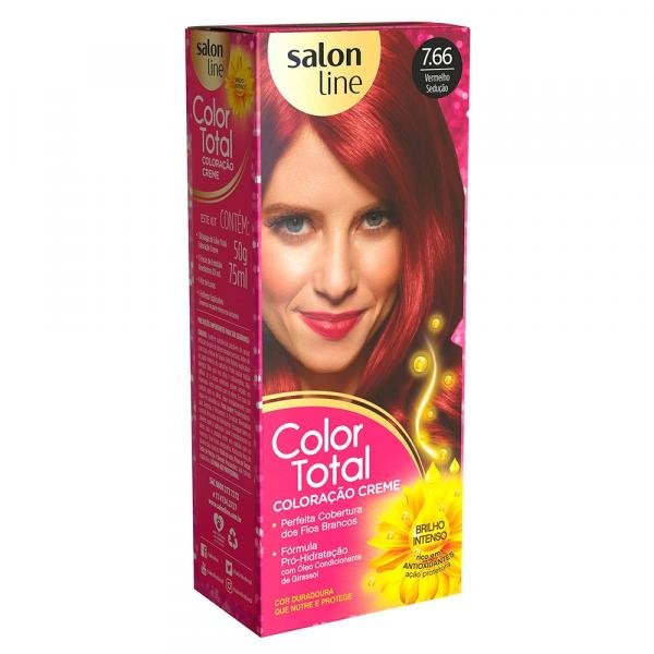 Tintura Salon Line Color Total 50g Vermelho Sedução 7.66