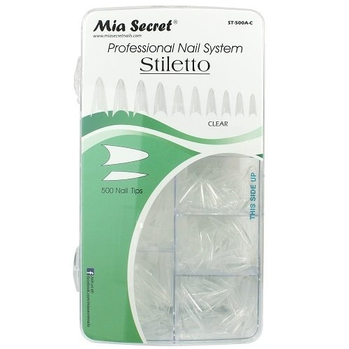 Tip | Stiletto | Clear | 500 Pçs | Mia Secret
