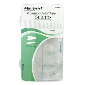 Tip Stiletto Clear 500 Peças Mia Secret