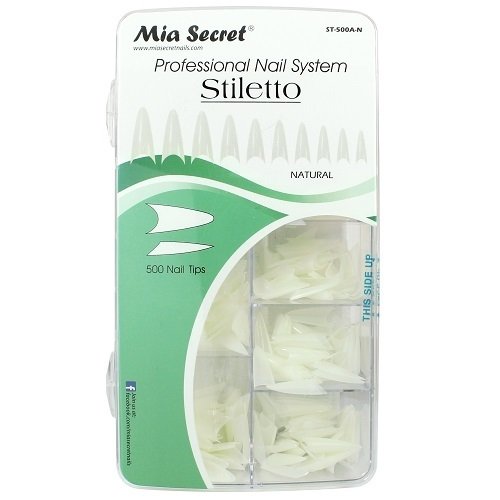 Tip | Stiletto | Natural | 500 Pçs | Mia Secret