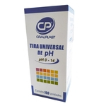 Tira Fita Universal de pH 0-14 Cral - Contém 100 Unidades