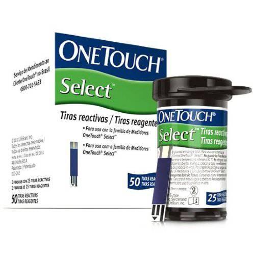 Tiras Reagentes com 50 Unid., Select - One Touch - Jonhsons