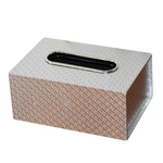Tissue couro Box Europeia guardanapo Tray Box Medium Leather Car Tissue Box