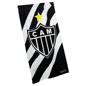Toalha Atlético Mineiro de Banho Oficial 1,40x0,70 Buettner - PRETO