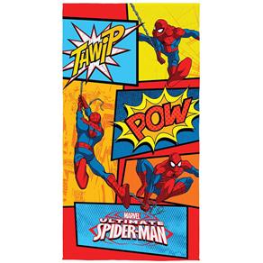 Toalha Aveludada Infantojuvenil Lepper Spider-Man Ultimate em Algodão e Poliéster com 1 Peça - Colorida