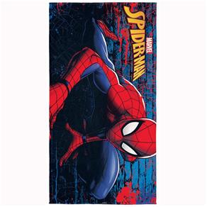 Toalha Aveludada Transfer Spider Man 75cm X 1,40 M 1 Peça - Lepper - Vermelho