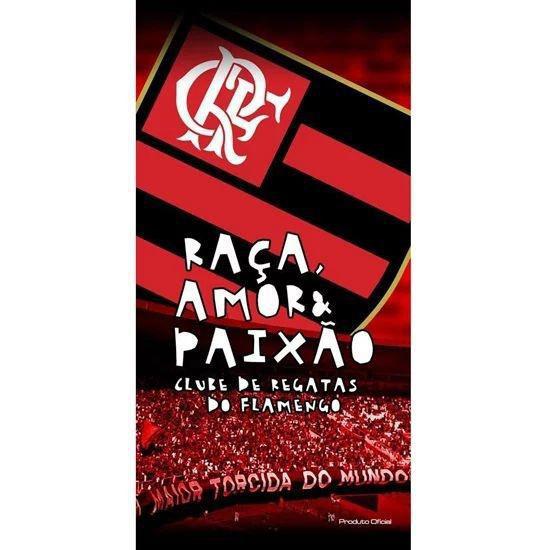 Toalha Banho Veludo 70 X 1,40 Flamengo Buettener - Buettner