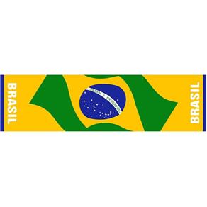 Toalha Brasil Esportiva Faixa Oficial Buettner 0,30 X 1,10 M - AMARELO