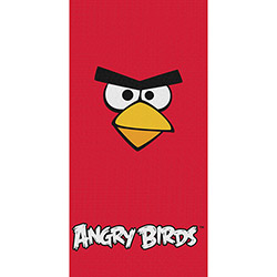 Toalha Camesa Aveludada Angry Birds Vermelha