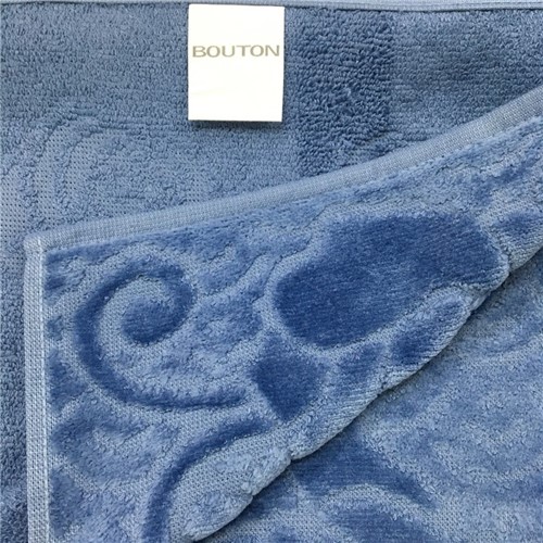 Toalha de Banho 70 X 135cm Pietra Azul Bouton