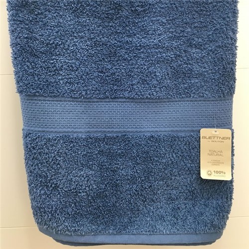 Toalha de Banho 81 X 150cm Natural 100% Algodão Azul Buettner