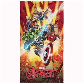 Toalha de Banho Aveludada Avengers 1 Peça - Lepper - Vermelho