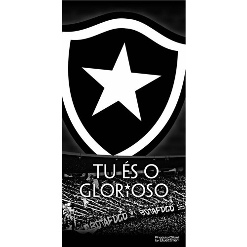Toalha de Banho Aveludada Botafogo 360 Gsm - Buettner-Botafogo
